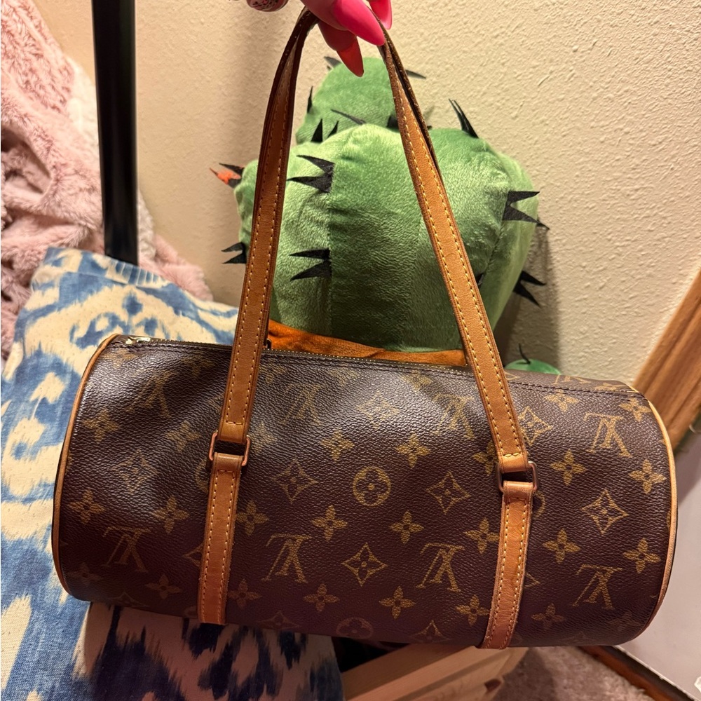 Louis Vuitton Monogram canvas Pochette Cylinder Barrel Bag